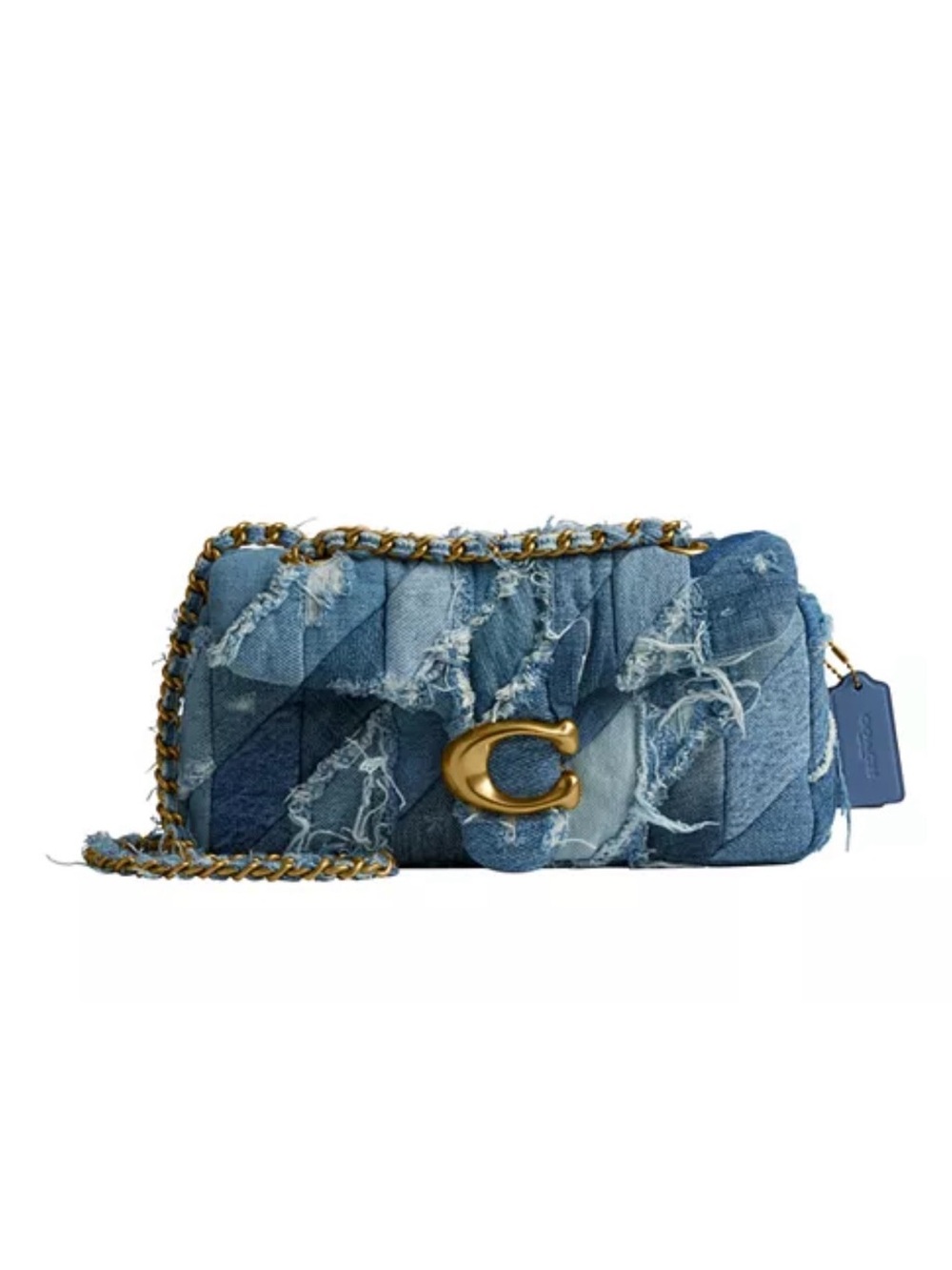 Coach Tabby 26 Patchwork Denim Shoulder Bag NWT